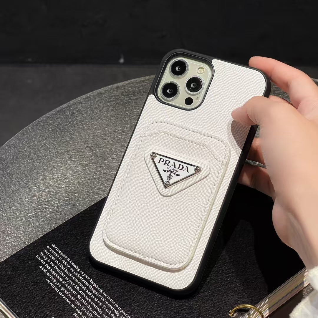 Premium Leather Prada iPhone case - The Luxe Case