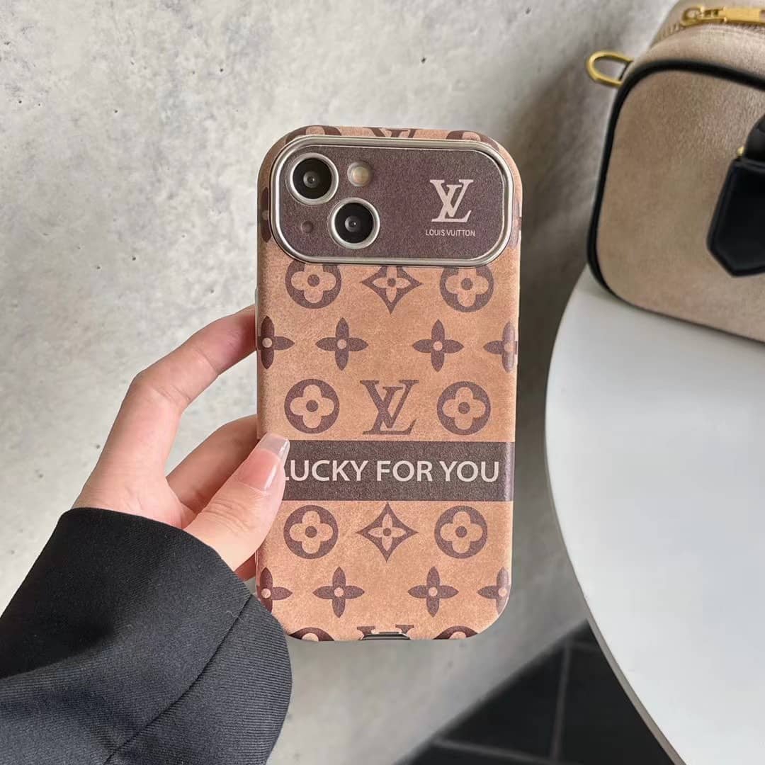 Premium LV Microfiber Leather iPhone Case - The Luxe Case