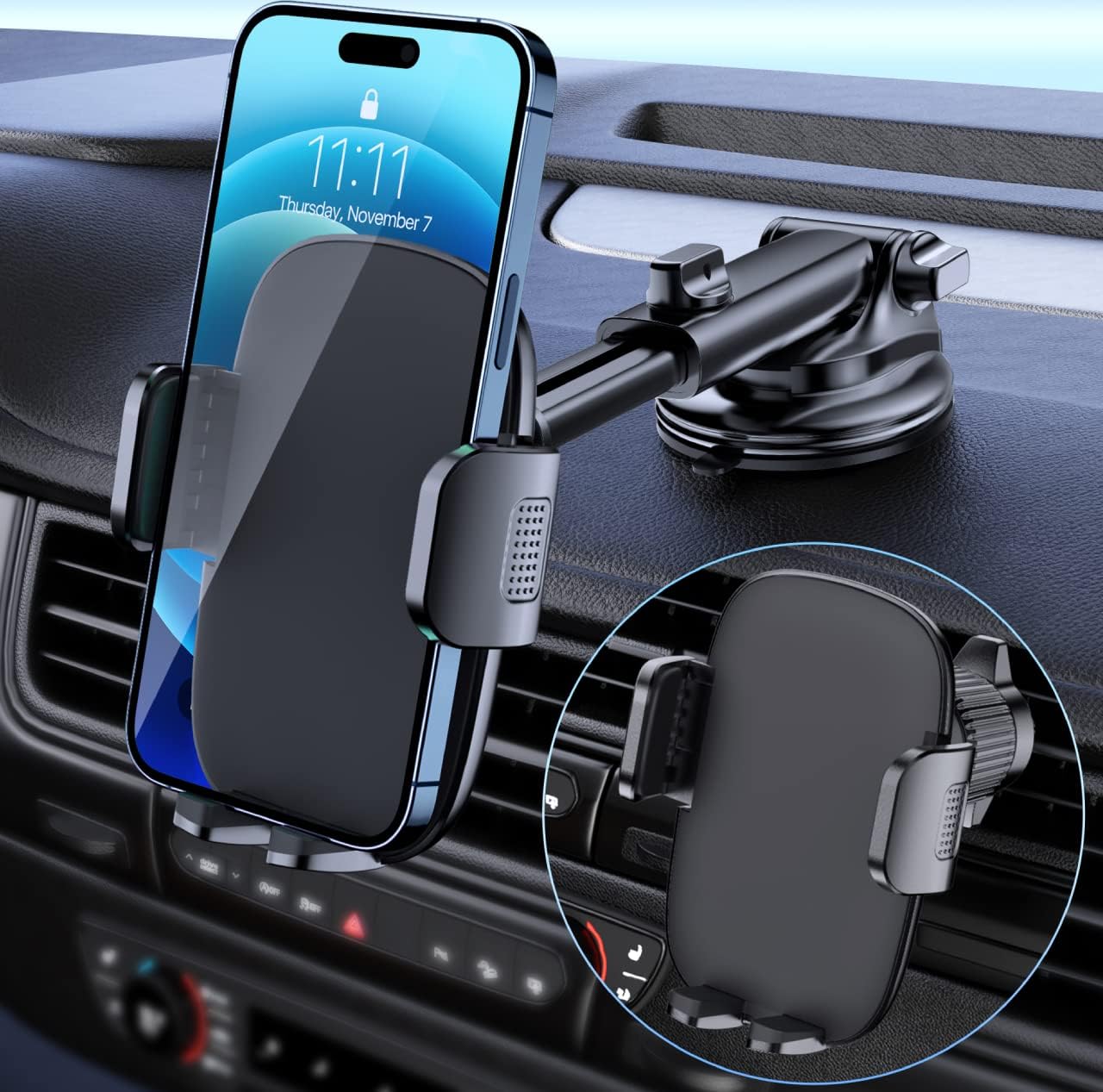2-in-1 Wireless Fast Charger for Car - The Luxe Case