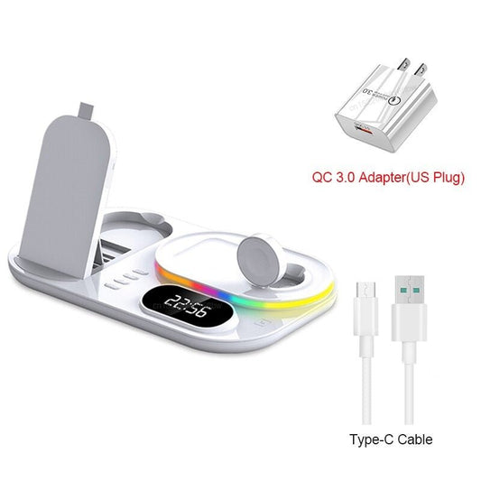 3 in 1 Qi-Certified Fast Wireless Charger Station For Samsung Devices - The Luxe Case