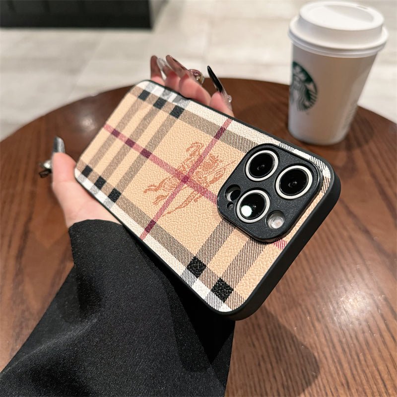 Burberry Leather iPhone Case - The Luxe Case