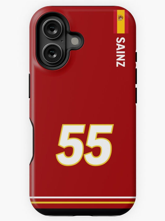 Carlos Sainz Ferrari 2024 F1 Livery iPhone Case - The Luxe Case