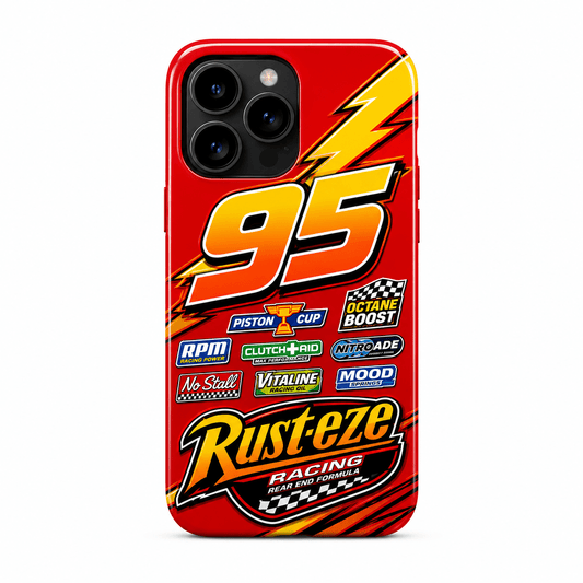 Cartoon-Style American Racing Livery iPhone Case - The Luxe Case