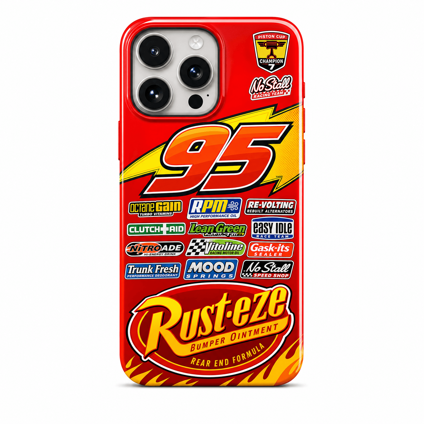 Cartoon-Style American Racing Livery iPhone Case - The Luxe Case