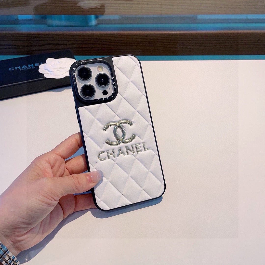 Chanel Classic Diamond Quilted Leather Phone Case - The Luxe Case