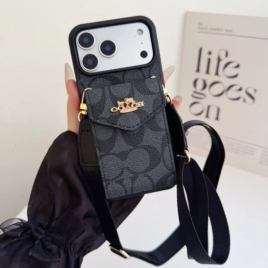 Coach Leather Crossbody Phone Case - The Luxe Case