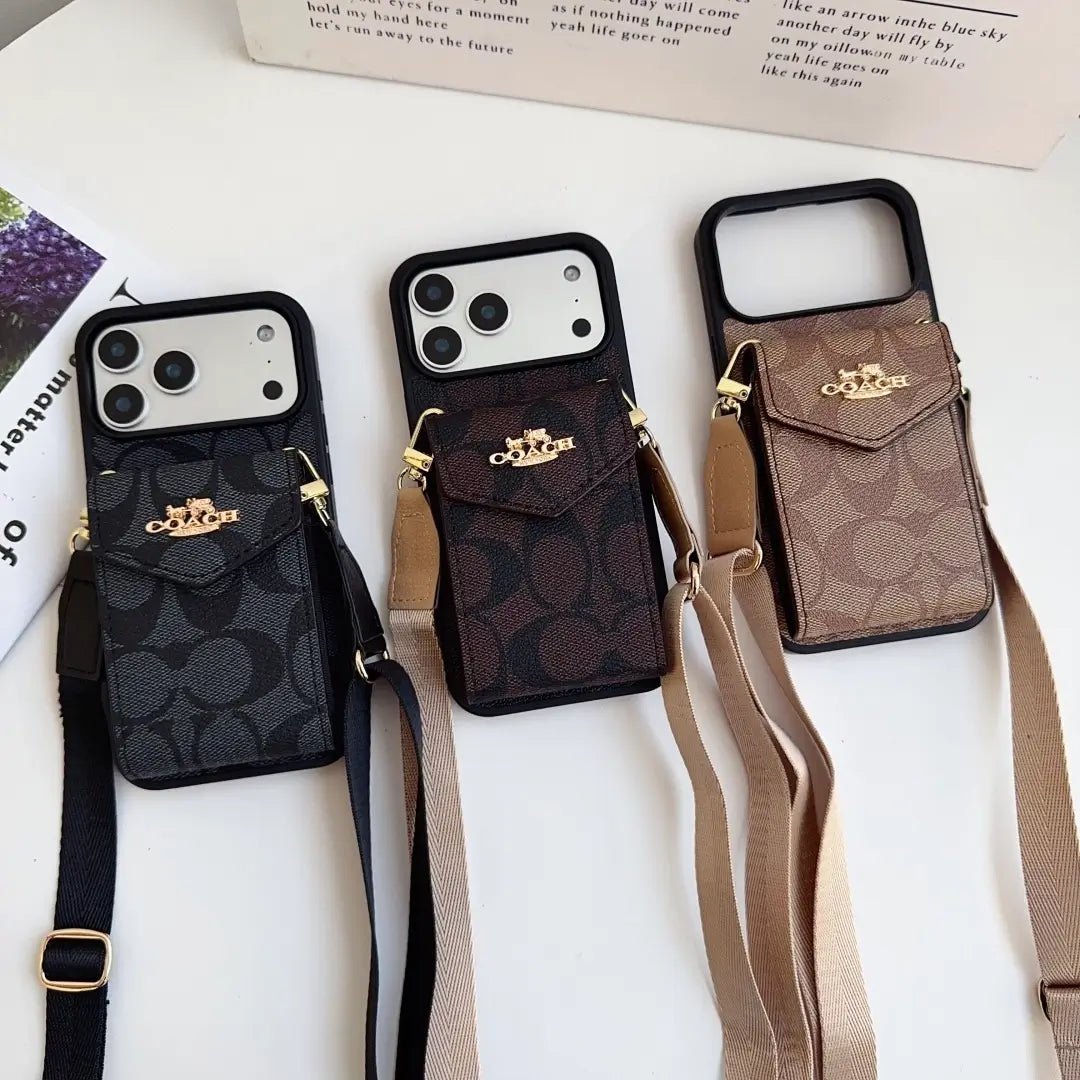 Coach Leather Crossbody Phone Case - The Luxe Case