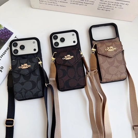 Coach Leather Crossbody Phone Case - The Luxe Case