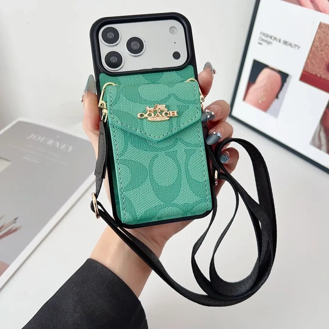 Coach Leather Crossbody Phone Case - The Luxe Case