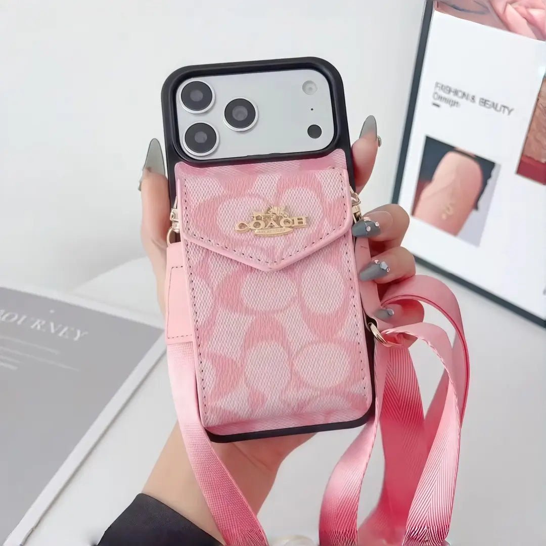 Coach Leather Crossbody Phone Case - The Luxe Case