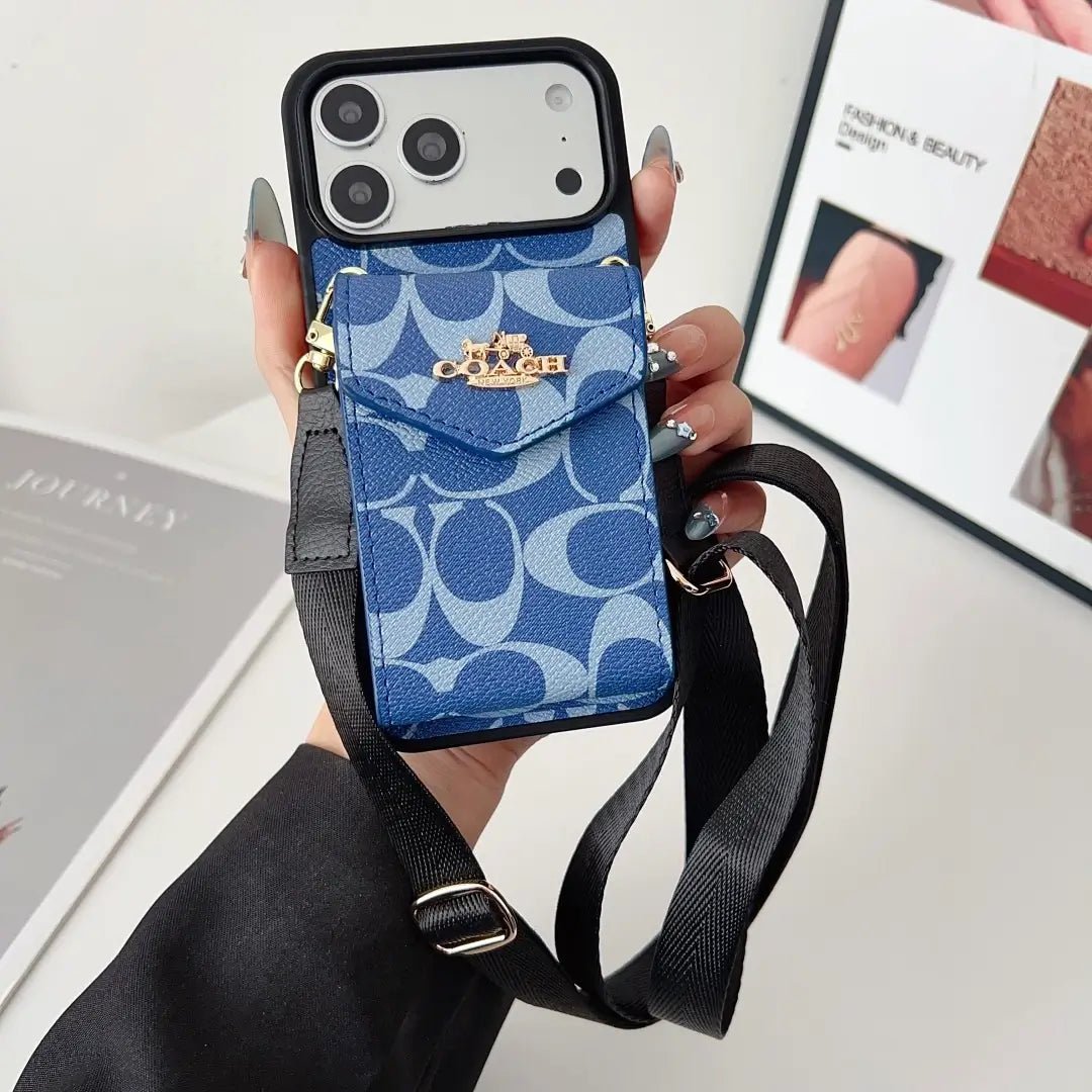 Coach Leather Crossbody Phone Case - The Luxe Case
