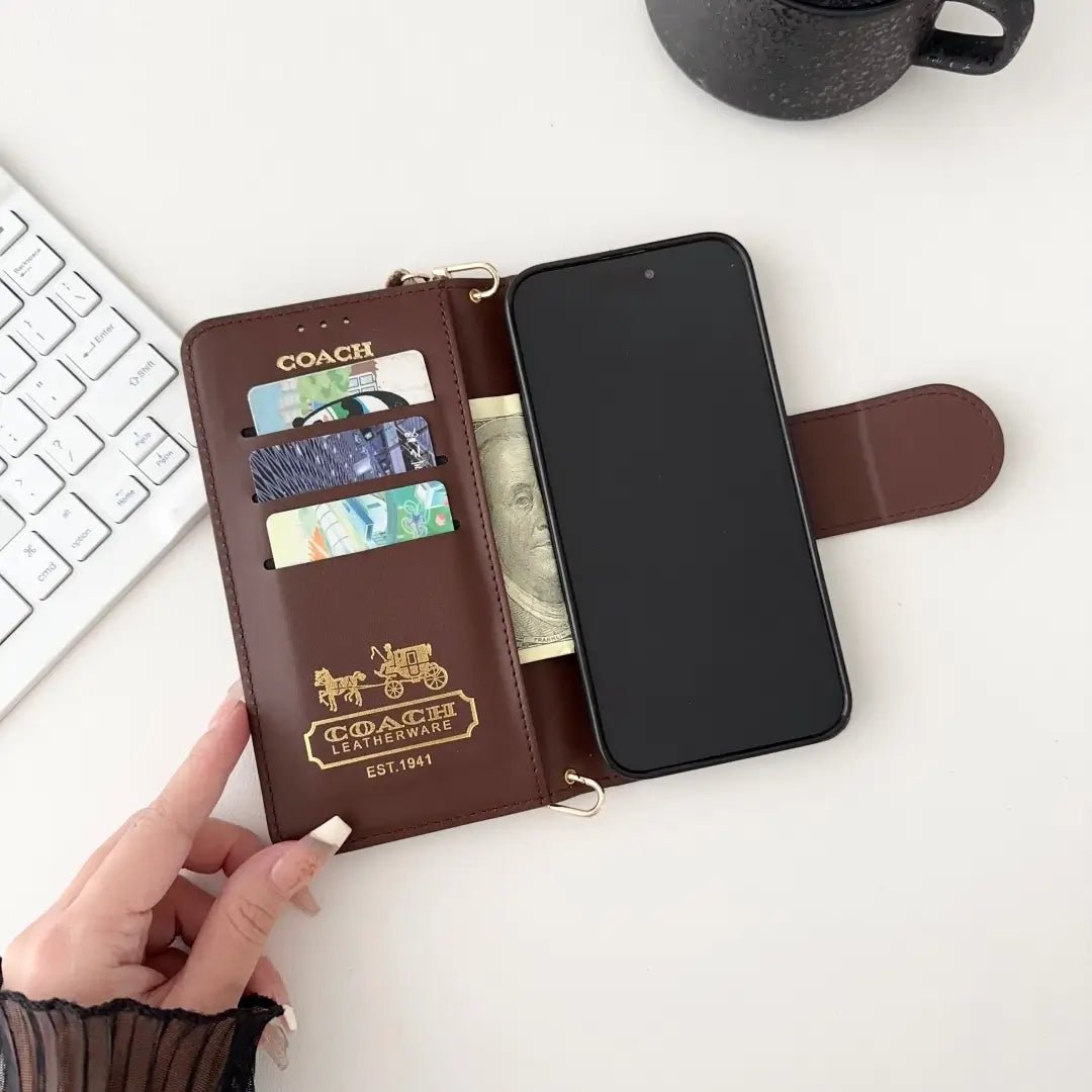 Coach Monogram Leather iPhone Case Bag - The Luxe Case