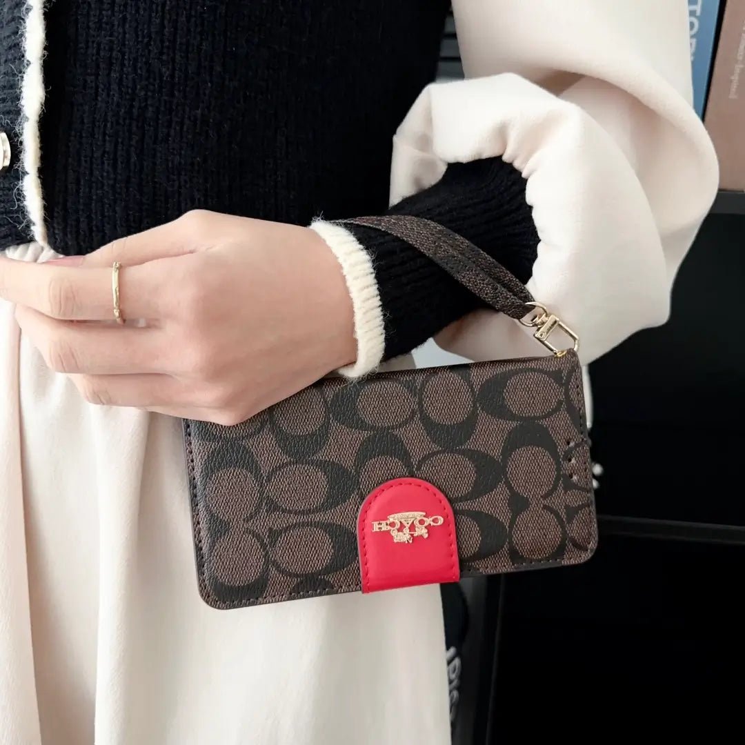Coach Monogram Leather iPhone Case Bag - The Luxe Case