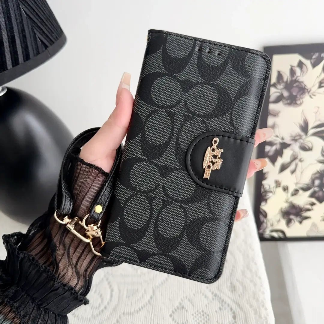 Coach Monogram Leather iPhone Case Bag - The Luxe Case