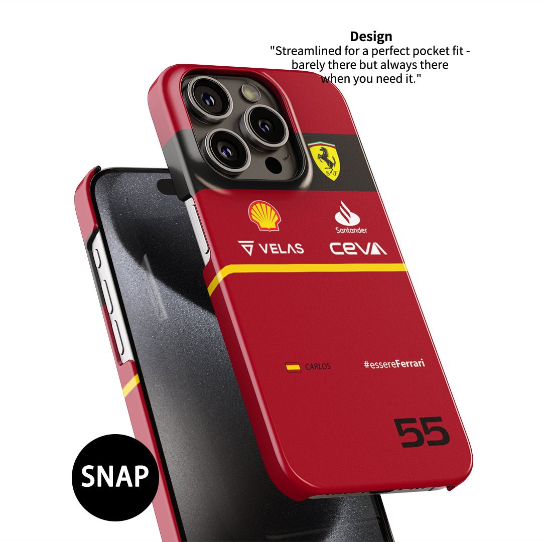 Ferrari F1 Carlos Sainz Suit Case – Apple iPhone-Compatible - The Luxe Case