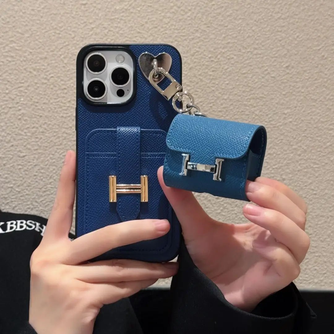 H iPhone Case +AirPods Case - The Luxe Case
