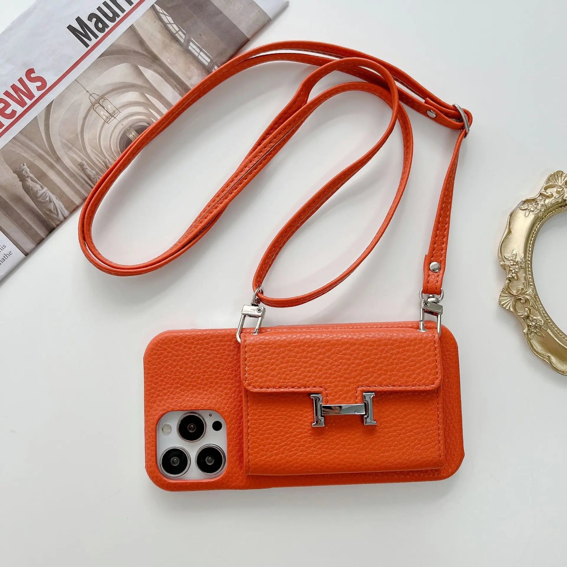 Hermès-Style iPhone Case-Horizontal - The Luxe Case