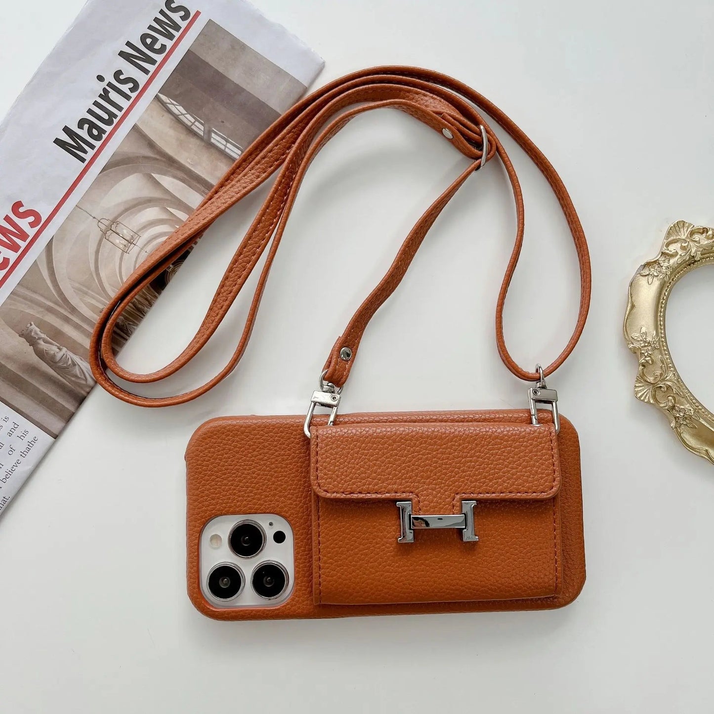 Hermès-Style iPhone Case-Horizontal - The Luxe Case