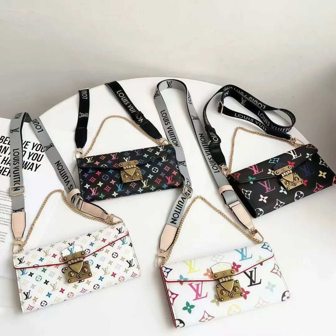 Lulu Monogram Leather Phone Bag with Handle & Crossbody Strap - The Luxe Case