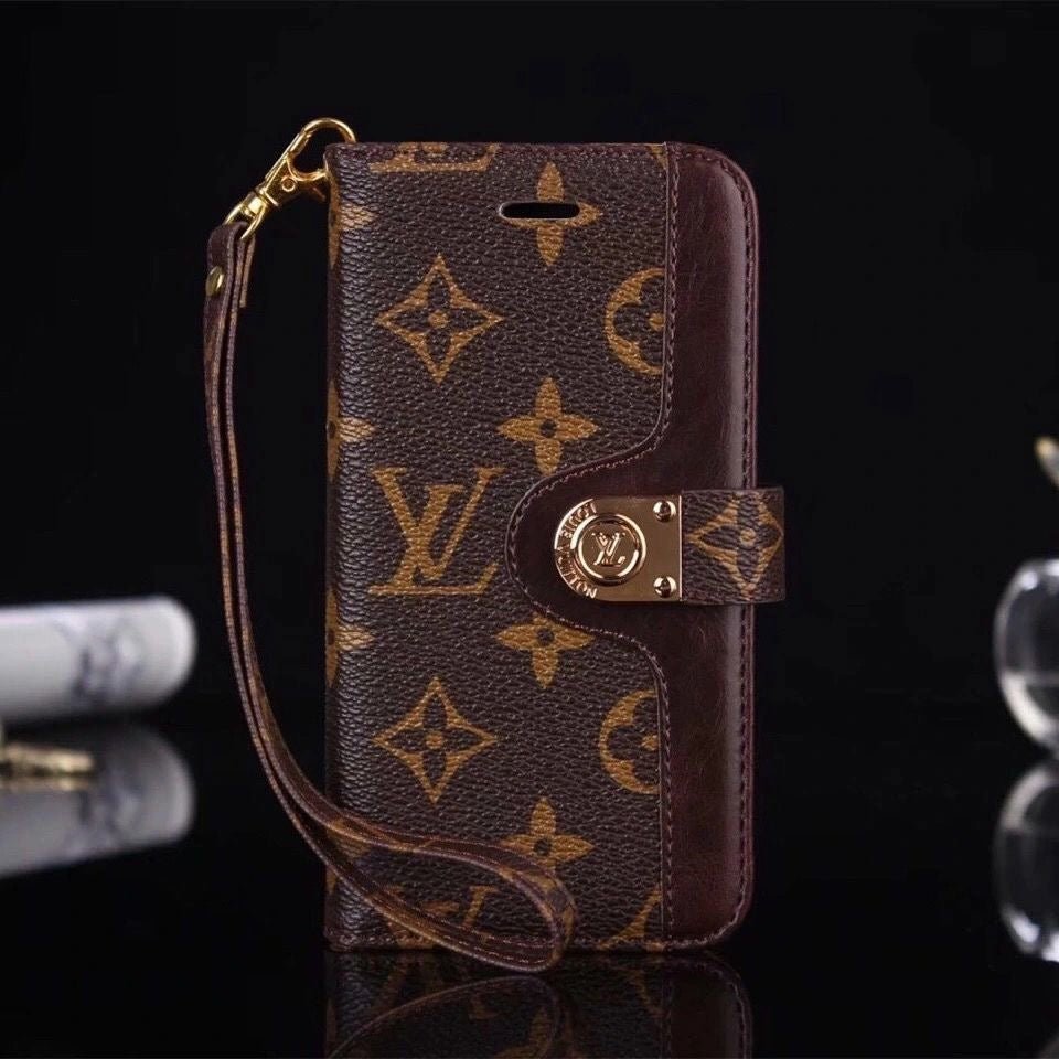 Luxury GG LV BUR iPhone & AirPods Case with Card Holder - The Luxe Case