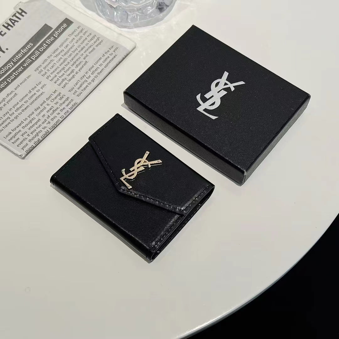 Luxury YSL-Inspired Monogram Card Case - The Luxe Case