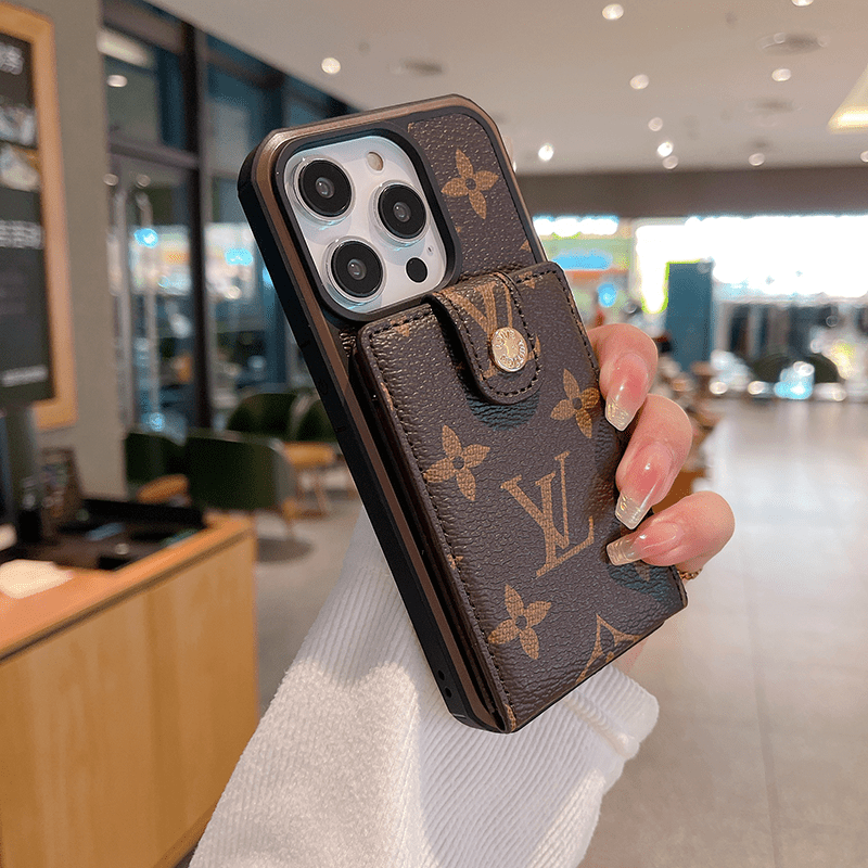 Monogram iPhone Case With Purse Brown - The Luxe Case