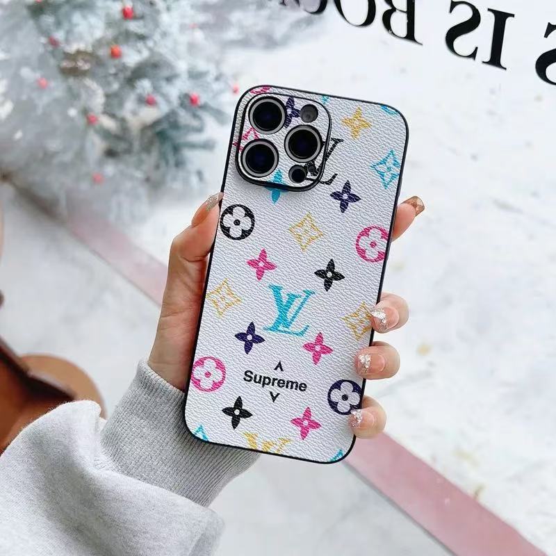 Monogram L Vintage Leather iPhone Case - The Luxe Case