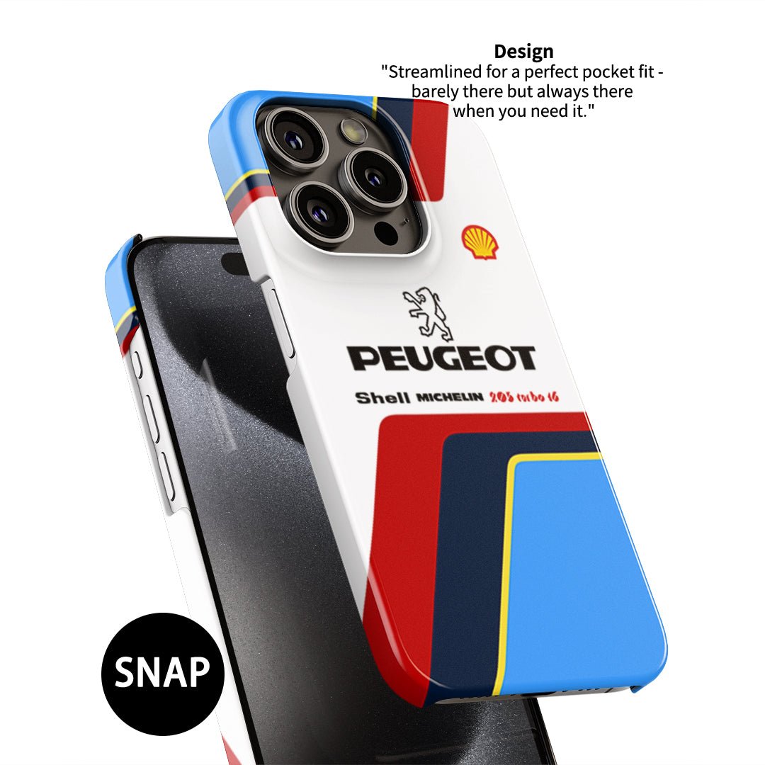 Peugeot 205 T16 Group B Phone Case – Celebrate Rally History - The Luxe Case